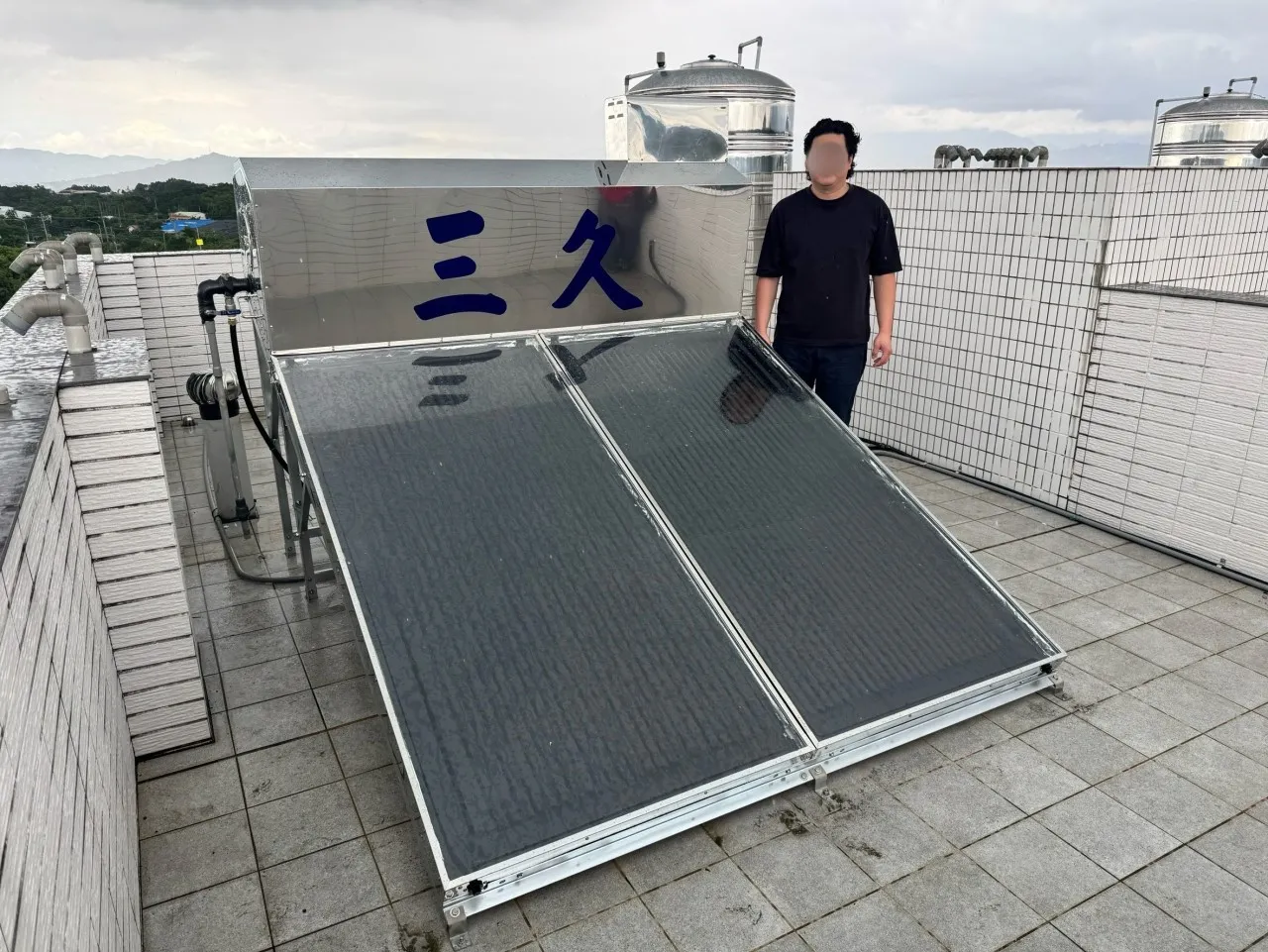 三久SUN-278太陽能熱水器安裝實例